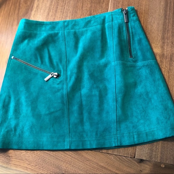 Ideology Dresses & Skirts - Ideology Teal Leather Skirt